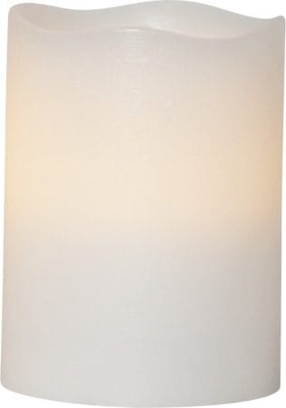May LED Blockljus 3-pack 7.5 cm - marmorerad vit - Belysning - Dekorationsbelysning - Dekorationsbelysning inomhus - Batteridrivna ljus