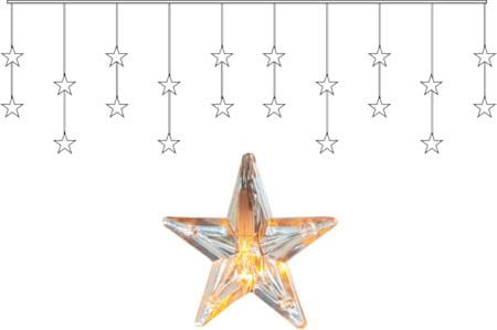 Star Curtain Ljusgardin 180 cm - transparent - Belysning - Dekorationsbelysning - Dekorationsbelysning inomhus - Ljusslinga inomhus