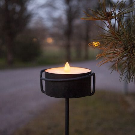 Torch Candle LED Ljus 10.5 cm - svart - Belysning - Dekorationsbelysning - Dekorationsbelysning inomhus - Batteridrivna ljus