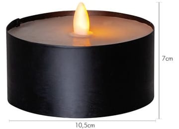 Torch Candle LED Ljus 10.5 cm - svart - Belysning - Dekorationsbelysning - Dekorationsbelysning inomhus - Batteridrivna ljus