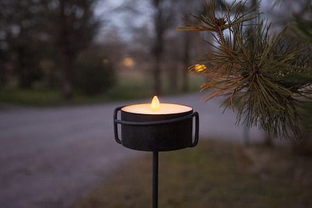 Torch Candle LED Ljus 10.5 cm - svart - Belysning - Dekorationsbelysning - Dekorationsbelysning inomhus - Batteridrivna ljus