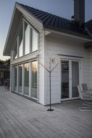 Albero Dekorationsträd belysning 250 cm - svart med vita ljuspunkter - Belysning - Dekorationsbelysning - Dekorationsbelysning utomhus - Ljusslinga utomhus