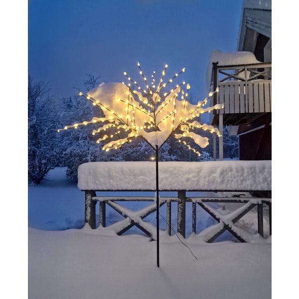 Albero Dekorationsträd belysning 250 cm - svart med vita ljuspunkter - Belysning - Dekorationsbelysning - Dekorationsbelysning utomhus - Ljusslinga utomhus
