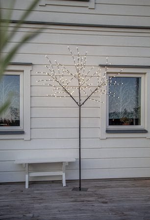 Albero Dekorationsträd belysning 250 cm - svart med vita ljuspunkter - Belysning - Dekorationsbelysning - Dekorationsbelysning utomhus - Ljusslinga utomhus