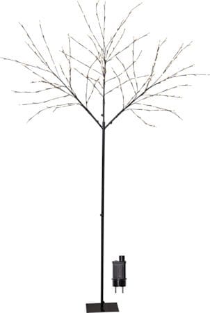 Albero Dekorationsträd belysning 250 cm - svart med vita ljuspunkter - Belysning - Dekorationsbelysning - Dekorationsbelysning utomhus - Ljusslinga utomhus