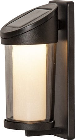 Alippa Solcellsvägglykta 8.5 cm - svart med rökfärgat glas - Belysning - Dekorationsbelysning - Dekorationsbelysning utomhus - LED belysning utomhus