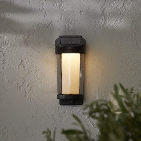 Alippa Solcellsvägglykta 8.5 cm - svart med rökfärgat glas - Belysning - Dekorationsbelysning - Dekorationsbelysning utomhus - LED belysning utomhus