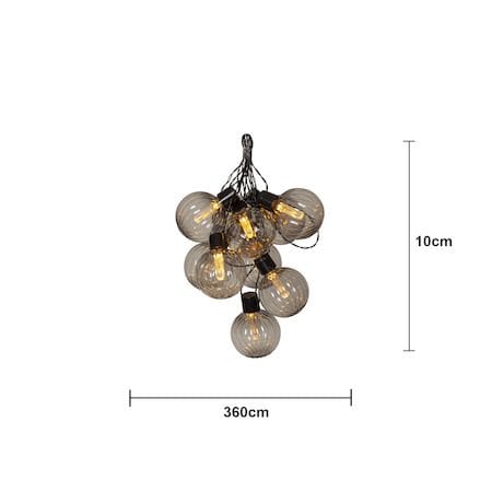 Archy Ljusslinga - rökfärgad transparent - Belysning - Dekorationsbelysning - Dekorationsbelysning utomhus - Ljusslinga utomhus