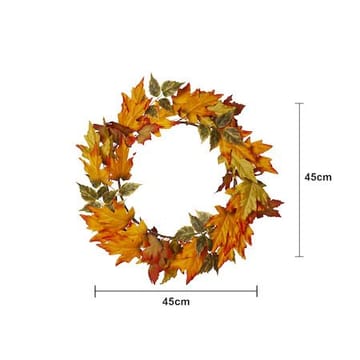Autumn Krans med belysning 45 cm - orange - Belysning - Dekorationsbelysning - Dekorationsbelysning utomhus - Ljusslinga utomhus