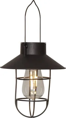 Cage Solcellsdekoration 18 cm, svart