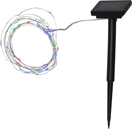 Dew Drop Solcellsslinga 500 cm, silver
