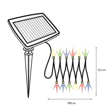 Dew Drop Solcellsslinga 500 cm - silver - Belysning - Dekorationsbelysning - Dekorationsbelysning utomhus - LED belysning utomhus