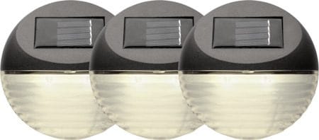 Fency 3 pack Solcellsvägglykta 11 cm - brun - Belysning - Dekorationsbelysning - Dekorationsbelysning utomhus - LED belysning utomhus