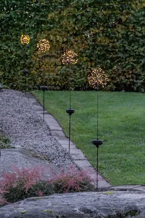 Firework Solar Solcellsdekoration 85 cm, svart