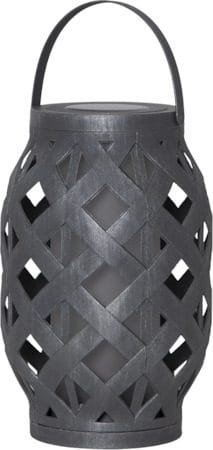 Flame Solcellslykta 15 cm - grå - Belysning - Dekorationsbelysning - Dekorationsbelysning utomhus - LED belysning utomhus