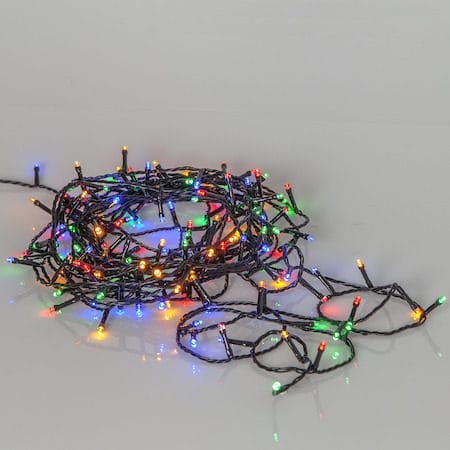 Flashy LED-Ljusslinga Jul Utomhus 21 m 300 Flerfärgade Ljus med Timer - Svart|Flerfärgad - Belysning - Dekorationsbelysning - Dekorationsbelysning utomhus - Ljusslinga utomhus