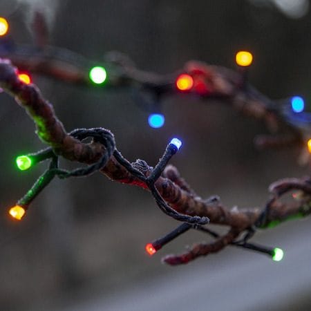 Flashy LED-Ljusslinga Jul Utomhus 21 m 300 Flerfärgade Ljus med Timer - Svart|Flerfärgad - Belysning - Dekorationsbelysning - Dekorationsbelysning utomhus - Ljusslinga utomhus