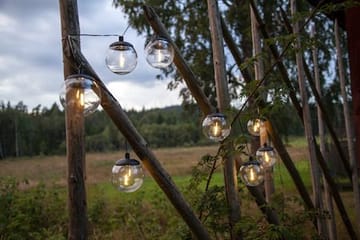 Globe Solcellsslinga 10 cm - svart och transparent - Belysning - Dekorationsbelysning - Dekorationsbelysning utomhus - LED belysning utomhus