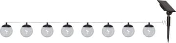 Globe Solcellsslinga 10 cm - svart och transparent - Belysning - Dekorationsbelysning - Dekorationsbelysning utomhus - LED belysning utomhus