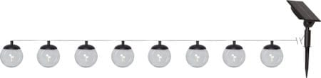 Globe Solcellsslinga 10 cm - svart och transparent - Belysning - Dekorationsbelysning - Dekorationsbelysning utomhus - LED belysning utomhus
