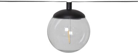 Globe Solcellsslinga 10 cm - svart och transparent - Belysning - Dekorationsbelysning - Dekorationsbelysning utomhus - LED belysning utomhus