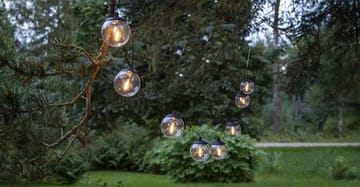 Globe Solcellsslinga 10 cm - svart och transparent - Belysning - Dekorationsbelysning - Dekorationsbelysning utomhus - LED belysning utomhus