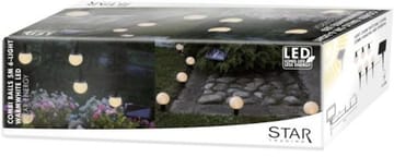 Globus Solcellsslinga 500 cm - vit - Belysning - Dekorationsbelysning - Dekorationsbelysning utomhus - LED belysning utomhus