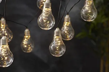 Glow Solcellsslinga - transparent - Belysning - Dekorationsbelysning - Dekorationsbelysning utomhus - Ljusslinga utomhus