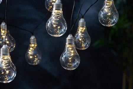 Glow Solcellsslinga - transparent - Belysning - Dekorationsbelysning - Dekorationsbelysning utomhus - Ljusslinga utomhus