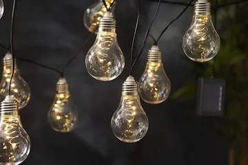 Glow Solcellsslinga - transparent - Belysning - Dekorationsbelysning - Dekorationsbelysning utomhus - Ljusslinga utomhus