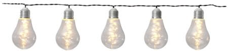 Glow Solcellsslinga - transparent - Belysning - Dekorationsbelysning - Dekorationsbelysning utomhus - Ljusslinga utomhus