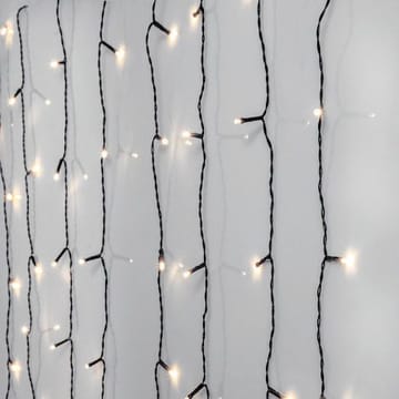 LED-ljusgardin Jul Crispy Ice White 130x130 cm 80 ljus - Svart - Belysning - Dekorationsbelysning - Dekorationsbelysning utomhus - Ljusslinga utomhus
