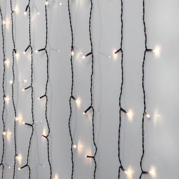 LED-ljusgardin Jul Crispy Ice White 130x200 cm 120 ljus - Svart - Belysning - Dekorationsbelysning - Dekorationsbelysning utomhus - Ljusslinga utomhus