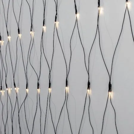 LED-ljusnät Jul Crispy Ice White 200x200 cm 160 ljus - Svart - Belysning - Dekorationsbelysning - Dekorationsbelysning utomhus - Ljusslinga utomhus