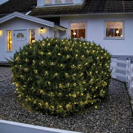 LED-ljusnät Jul Crispy Ice White 200x200 cm 160 ljus - Svart - Belysning - Dekorationsbelysning - Dekorationsbelysning utomhus - Ljusslinga utomhus