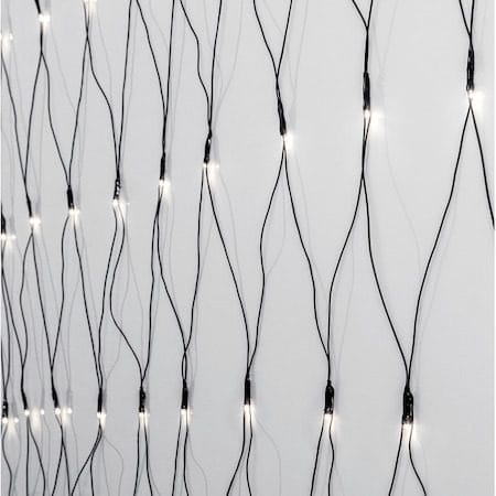 LED-ljusnät Jul Crispy Ice White 200x200 cm 160 ljus - Svart - Belysning - Dekorationsbelysning - Dekorationsbelysning utomhus - Ljusslinga utomhus