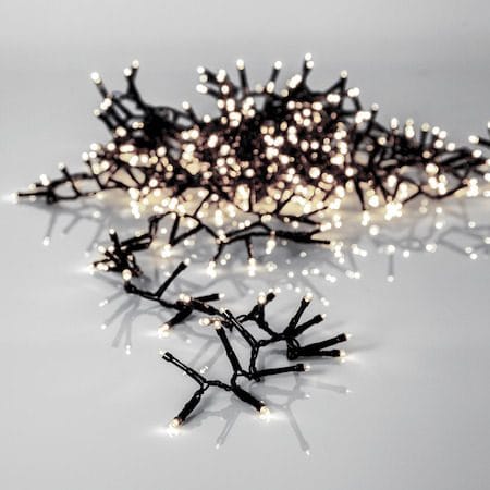 LED-ljusslinga Jul Crispy Ice White 16 m 800 ljus - Svart - Belysning - Dekorationsbelysning - Dekorationsbelysning utomhus - Ljusslinga utomhus