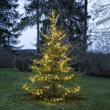 LED-ljusslinga Jul Dew Drop Micro 36 m 480 ljus Varmvit - Grön - Belysning - Dekorationsbelysning - Dekorationsbelysning utomhus - Ljusslinga utomhus