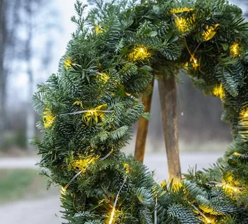 LED-ljusslinga Jul Dew Drop Micro 7 m 96 ljus Varmvit Batteridriven - Transparent - Belysning - Dekorationsbelysning - Dekorationsbelysning utomhus - Ljusslinga utomhus