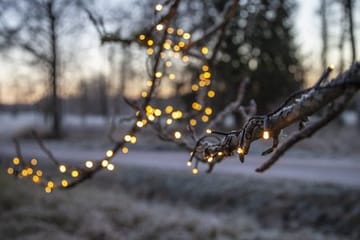 LED-ljusslinga Jul Flashy 21 m 300 ljus Varmvit - Svart - Belysning - Dekorationsbelysning - Dekorationsbelysning utomhus - Ljusslinga utomhus