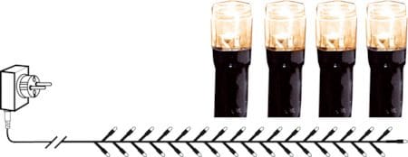 LED-ljusslinga Jul Flashy 30 m 1500 ljus Varmvit - Svart - Belysning - Dekorationsbelysning - Dekorationsbelysning utomhus - Ljusslinga utomhus