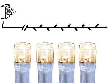 LED-ljusslinga Jul Serie LED 40 ljus Varmvit, Transparent