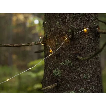 LED-ljusslinga Rondo 10 m USB - Vit / Grå - Belysning - Dekorationsbelysning - Dekorationsbelysning utomhus - Ljusslinga utomhus