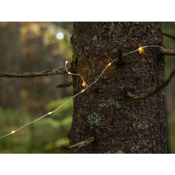 LED-ljusslinga Rondo 10 m USB - Vit / Grå - Belysning - Dekorationsbelysning - Dekorationsbelysning utomhus - Ljusslinga utomhus