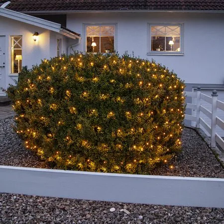Ljusnät jul Golden Warm White 2x2 m 160 ljus - Svart - Belysning - Dekorationsbelysning - Dekorationsbelysning utomhus - Ljusslinga utomhus