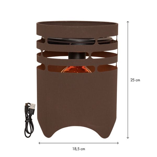 Marron Solcellslykta 25 cm - mörkbrun - Belysning - Dekorationsbelysning - Dekorationsbelysning utomhus - LED belysning utomhus