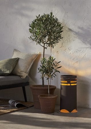 Marron Solcellslykta 40 cm - mörkbrun med bärnstensfärgat lamphölje - Belysning - Dekorationsbelysning - Dekorationsbelysning utomhus - LED belysning utomhus