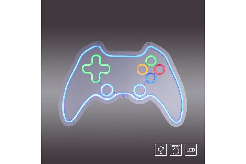 Neon-Gamer Just Light Dekorationslampa - Multicolored - Belysning - Dekorationsbelysning - Dekorationsbelysning utomhus - Ljusnät