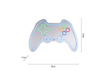 Neon-Gamer Just Light Dekorationslampa - Multicolored - Belysning - Dekorationsbelysning - Dekorationsbelysning utomhus - Ljusnät