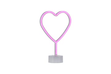 Neon-Hjärta Just Light Dekorationslampa - Pink - Belysning - Dekorationsbelysning - Dekorationsbelysning utomhus - Ljusnät